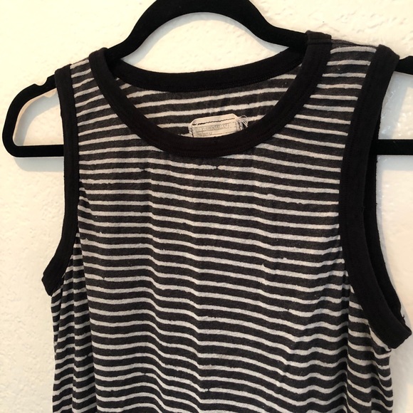 Current/Elliott Broken Stripe Muscle Tank Top - Picture 3 of 4